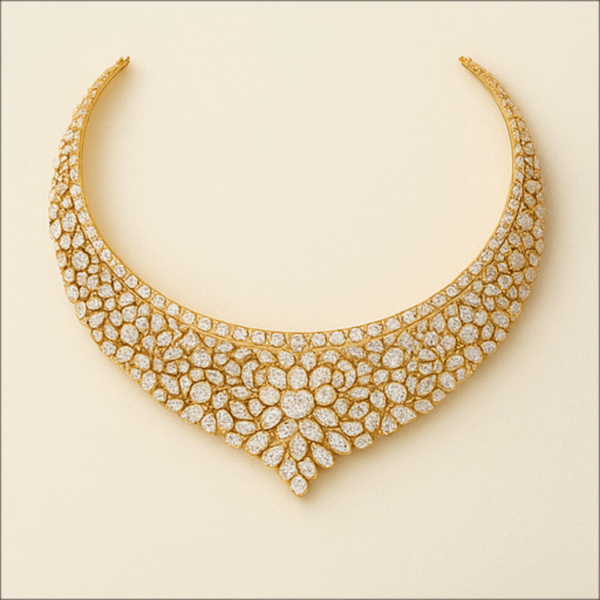 18KT Diamond Bridal Choker Set – Maharani Signature Edition