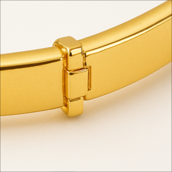 22KT Solid Gold Men’s Kada – Rajveer Signature Band - Image 2
