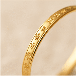 22KT Pure Gold Baby Kada – BalKrishna Edition