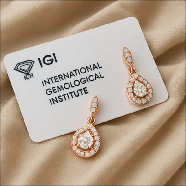 18KT Rose Gold Diamond Pendant Set – Blossom Bloom Collection - Image 3