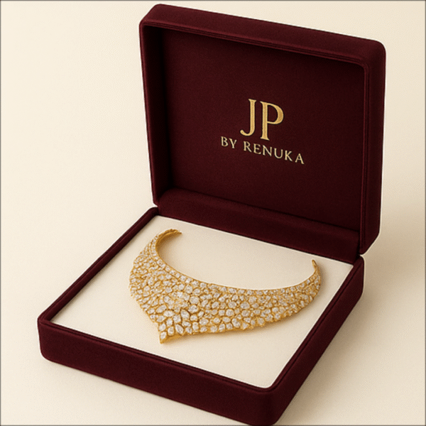 18KT Diamond Bridal Choker Set – Maharani Signature Edition - Image 4