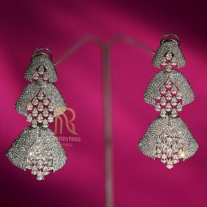 Cascading Diamond Fan Earrings