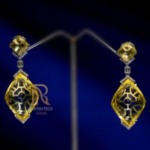 Golden Radiance Citrine Drop Earrings