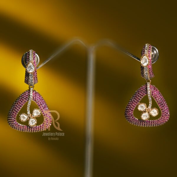 Ruby Sparkle Designer Earrings
