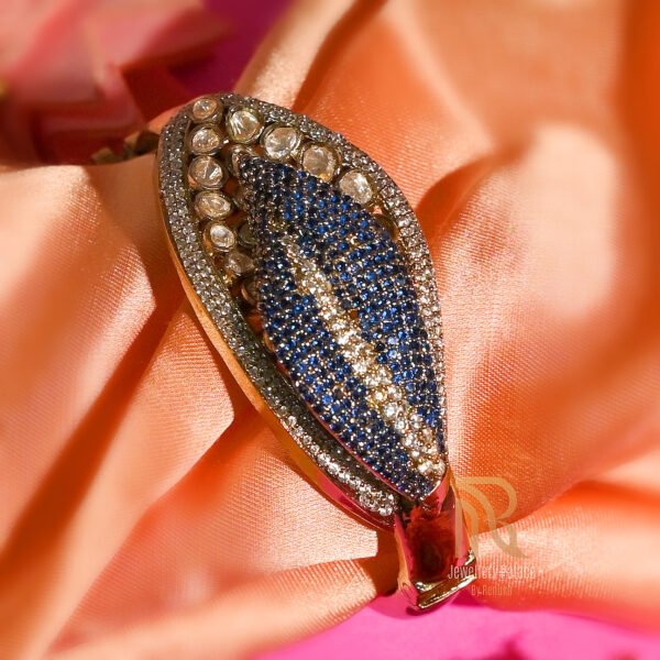 Midnight Bloom Diamond & Sapphire Bracelet - Image 4