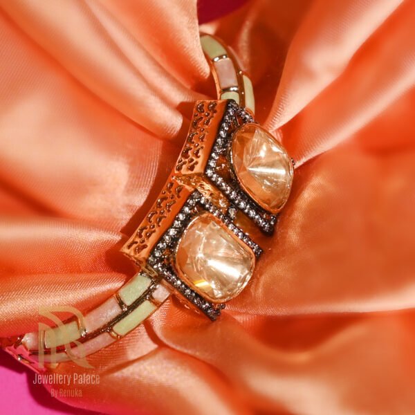 Royal Kundan Twin Diamond Bracelet
