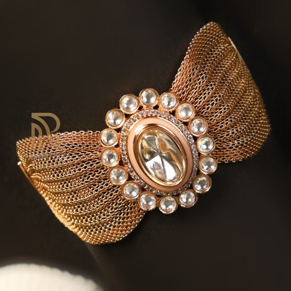 Royal Heritage Kundan Mesh Bracelet