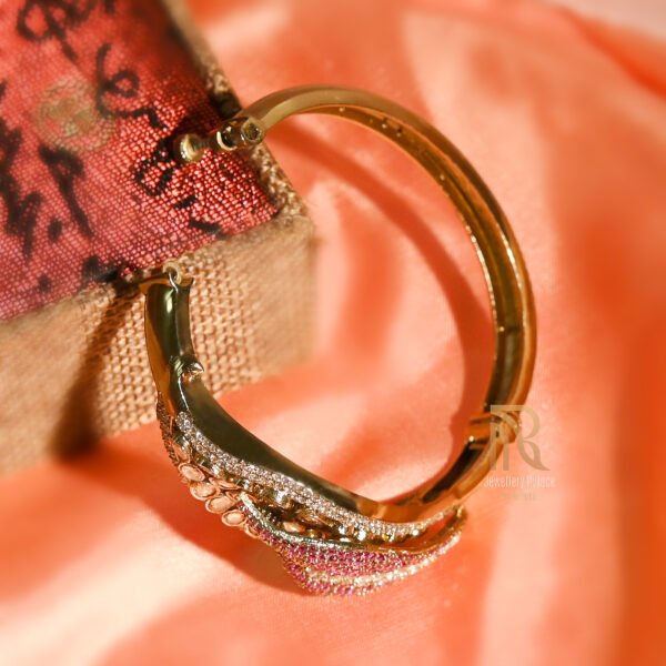 Blossom Elegance Diamond & Ruby Bracelet - Image 3