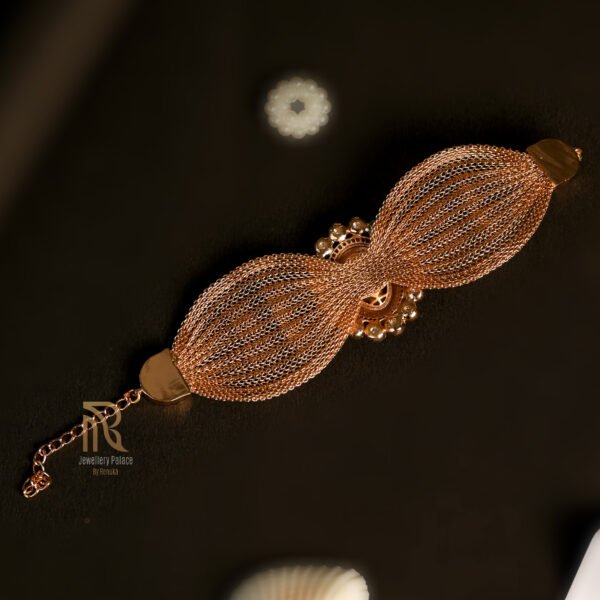 Royal Heritage Kundan Mesh Bracelet - Image 3